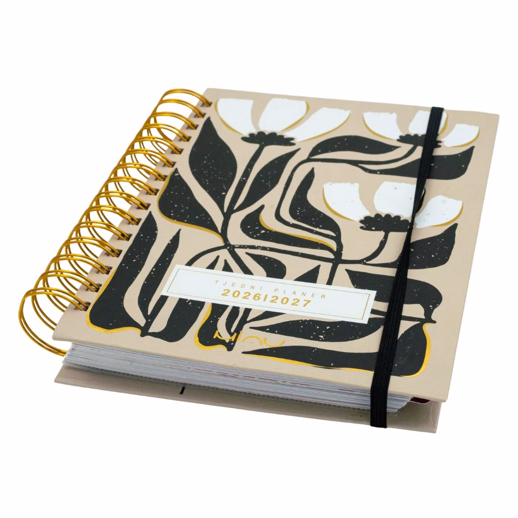 Planer Neutral Floral 16 mjeseci